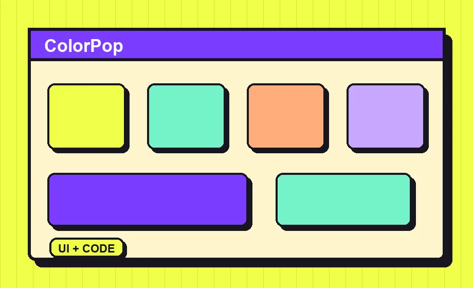 ColorPop Portfolio interface preview